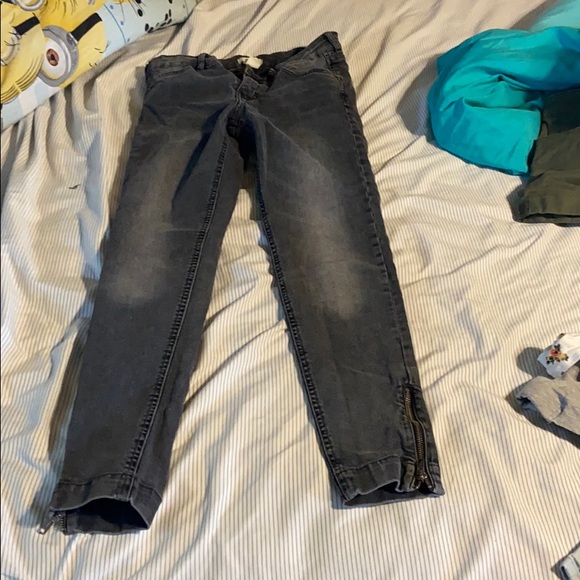h&m zipper jeans